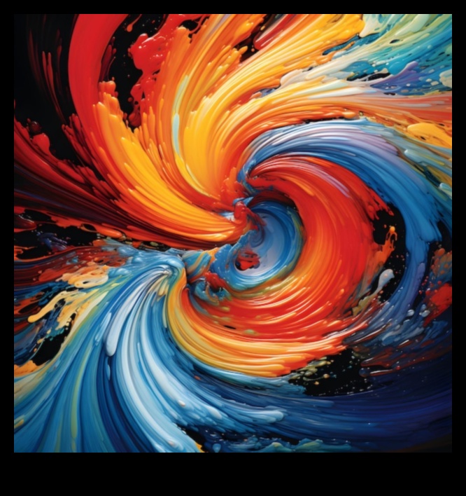 וורטקס תוסס: מתגלגל לתוך עולם של יצירות מתולתלות צבעוניות