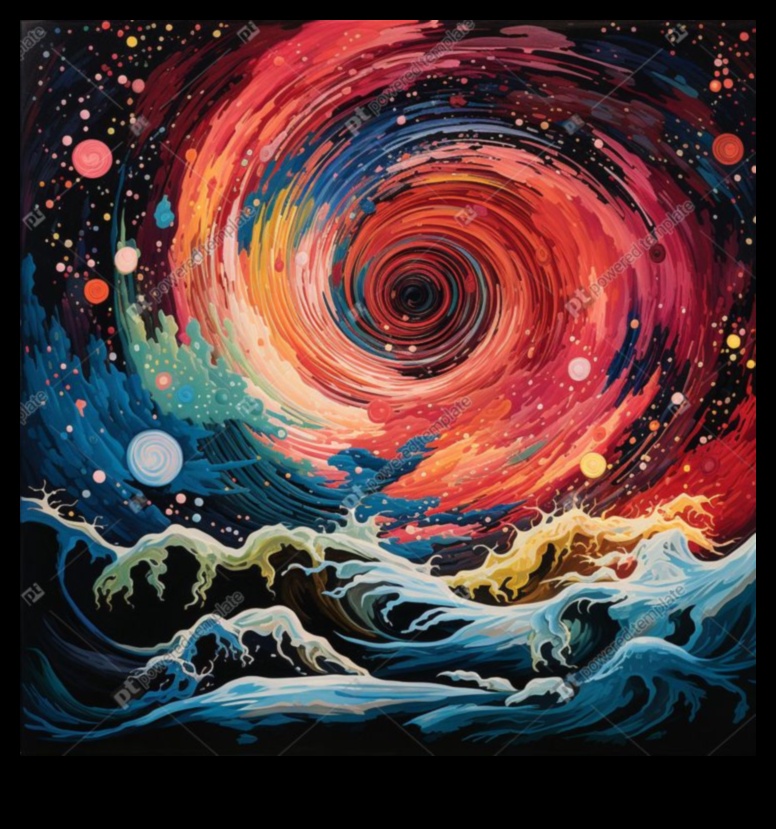 וורטקס תוסס: מתגלגל לתוך עולם של יצירות מתולתלות צבעוניות