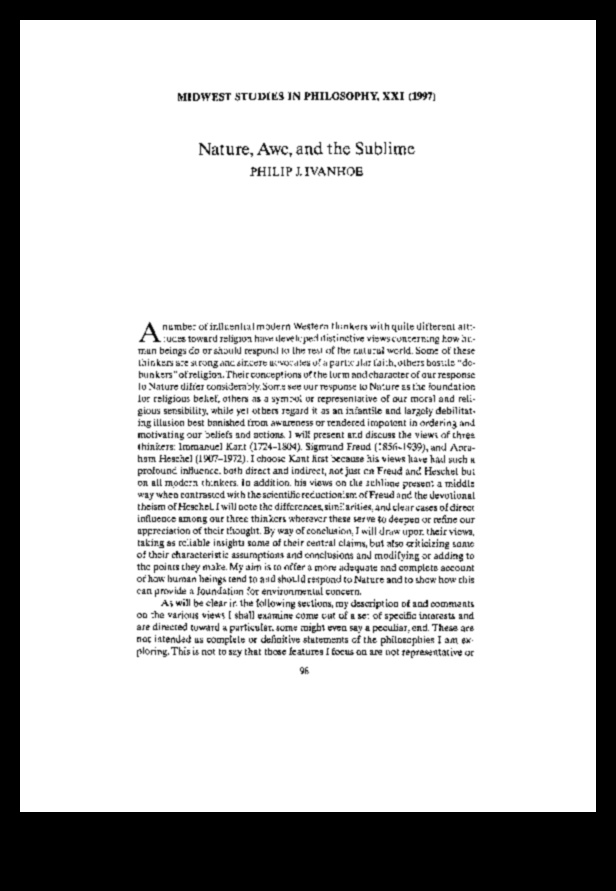 כבוד נשגב: מחפש יראת כבוד בנופים חזקים מתמיד
